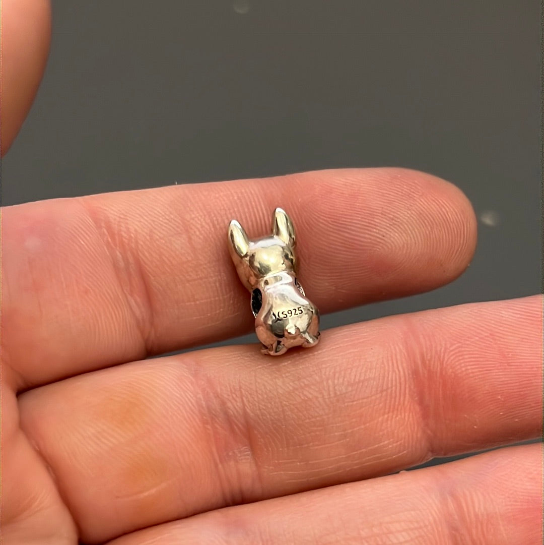 Sterling Silver Bulldog Dog Charms
