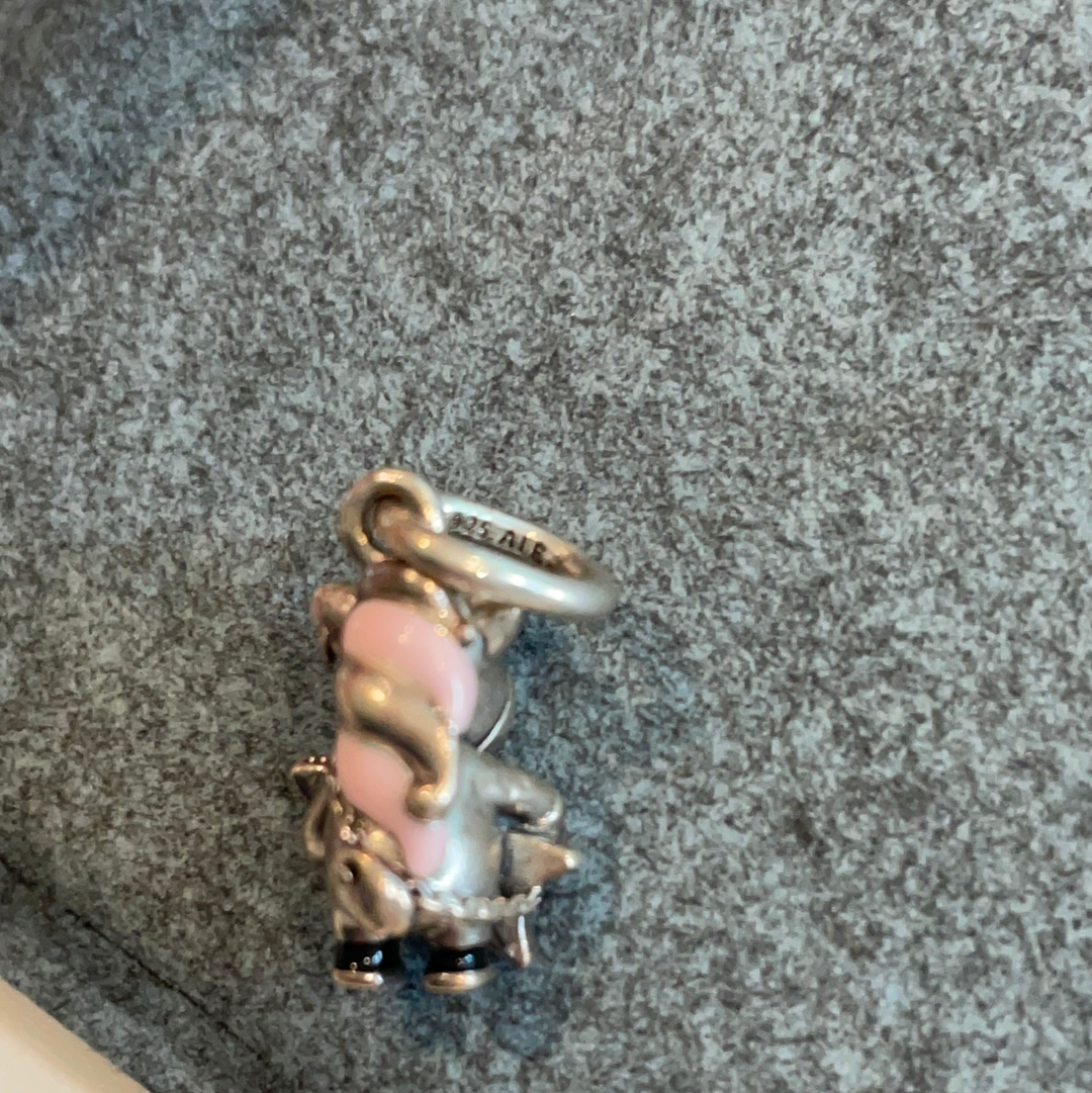 Genuine Pandora Bruno the Unicorn Punk Rockstar Enamel Dangle With Guitar Charm