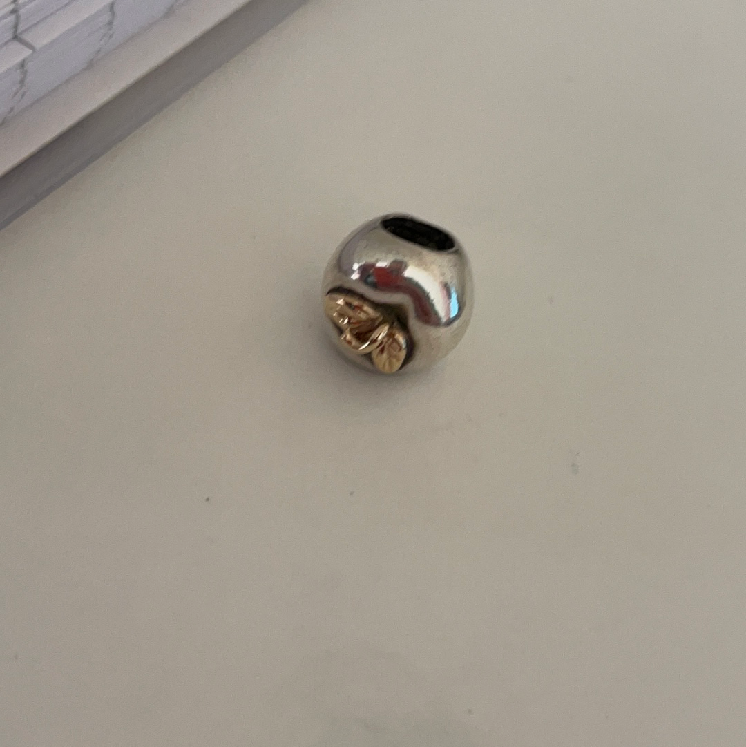 Genuine Pandora Two Tone Apple Charm