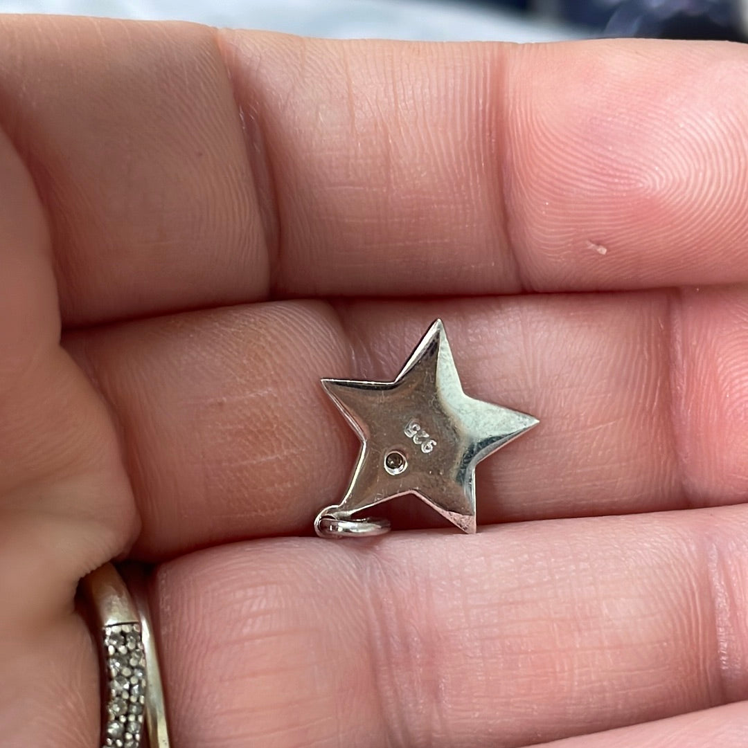 Sterling Silver Twinkle Twinkle Little Star' Dangle Charm for necklaces