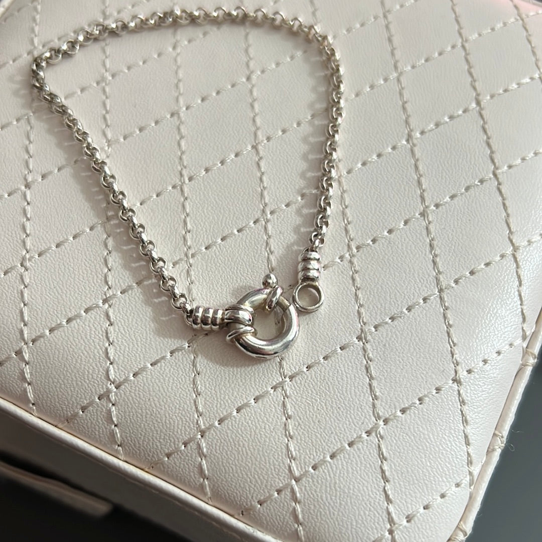 Genuine Links of London Sterling Silver Mini Belcher 19cm Bracelet