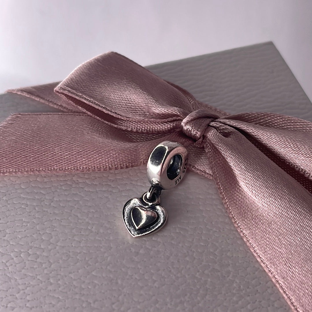 Genuine Pandora Double Dangle Heart Charm
