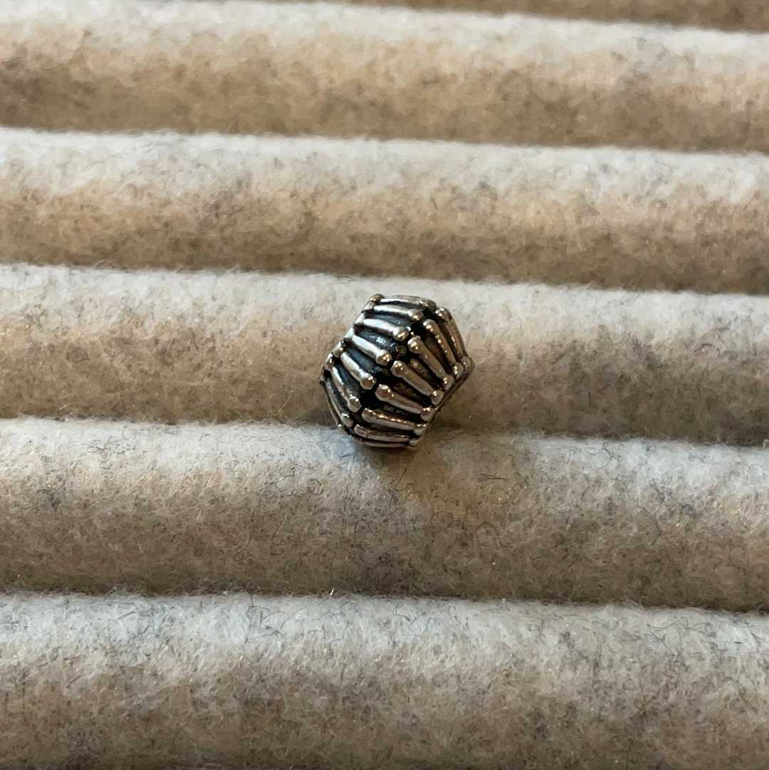 Genuine Pandora Art Deco Line Charm With CZ Choice of Colour