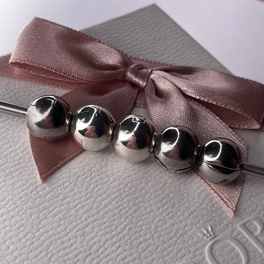 Genuine Pandora Plain Silver Ball Pandora Clips