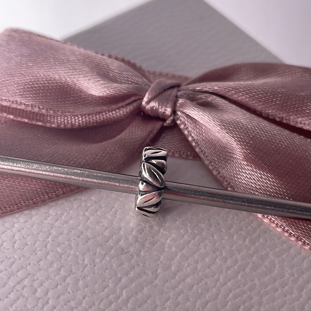 Genuine Pandora Leaf Nature Spacer x2