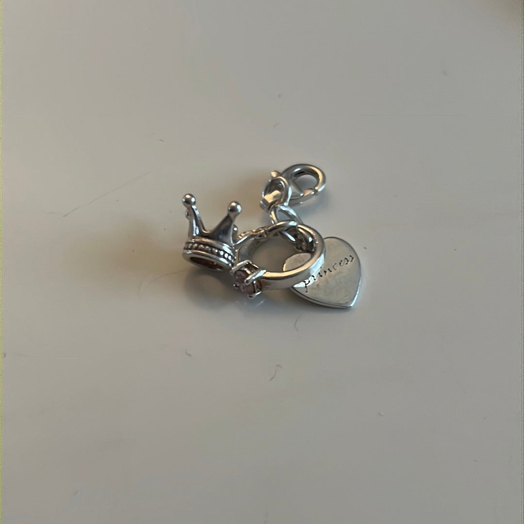 Genuine Thomas Sabo Princess Crown Ring Dangle Clip Charm