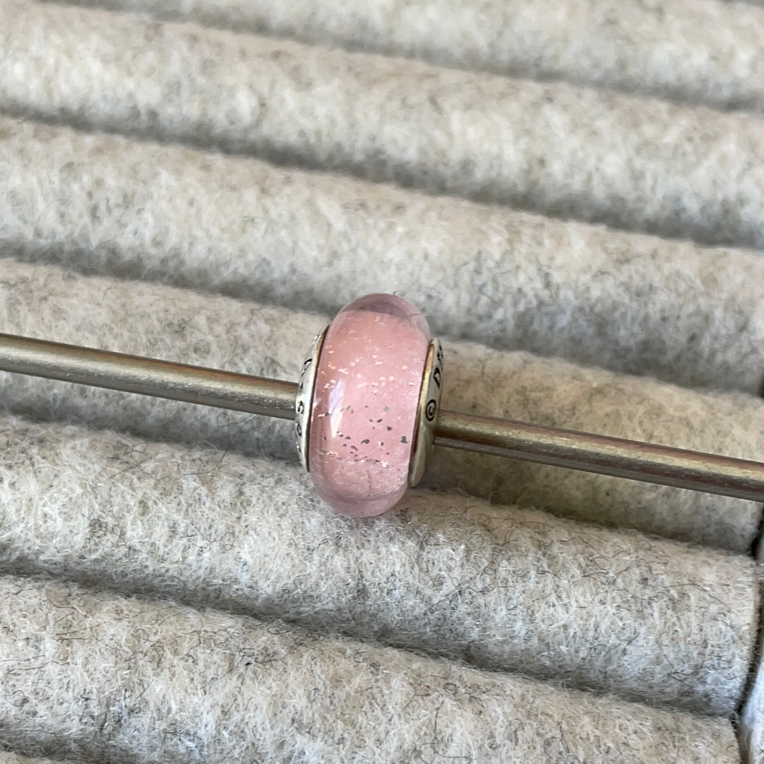 Genuine Pandora Disney Princess Murano Sleeping Beauty Pink
