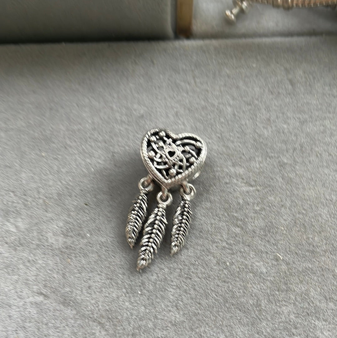 Genuine Pandora Dream Catcher Charm New Style “Dreams of the Heart”