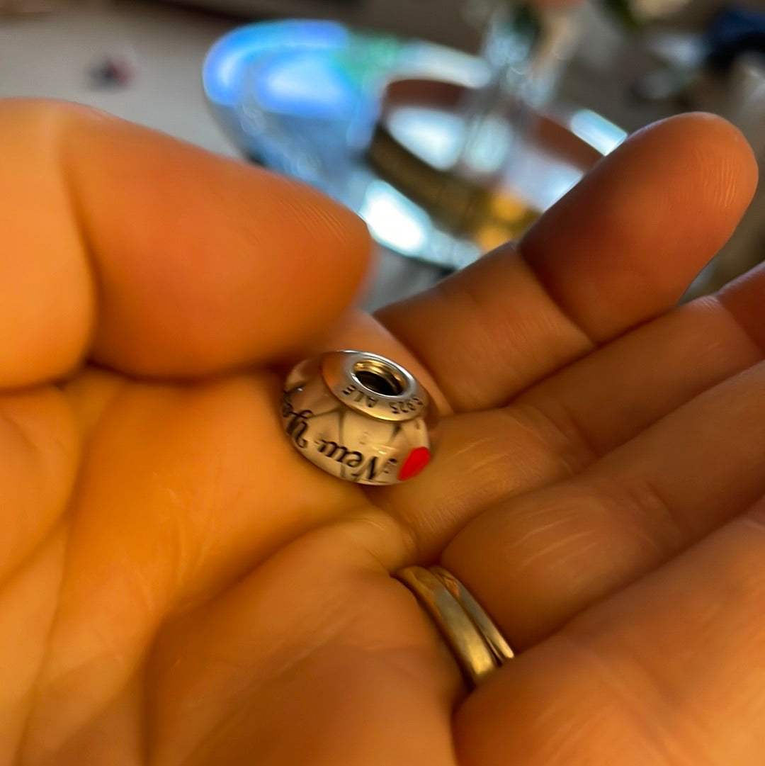 Genuine Pandora New York City Murano Rare Charm Travel Holiday
