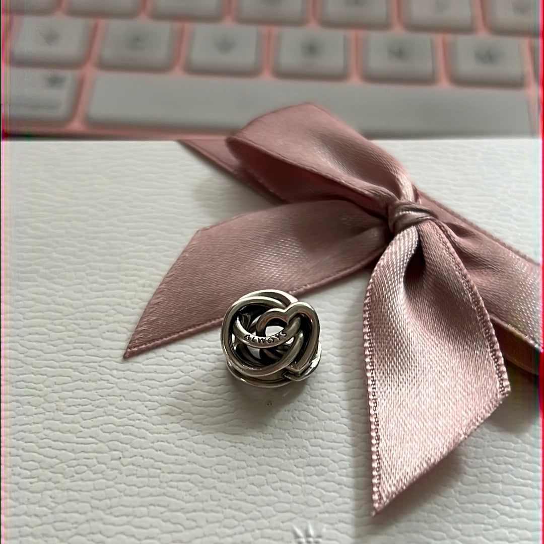 Genuine Pandora Together Always Openwork Charm