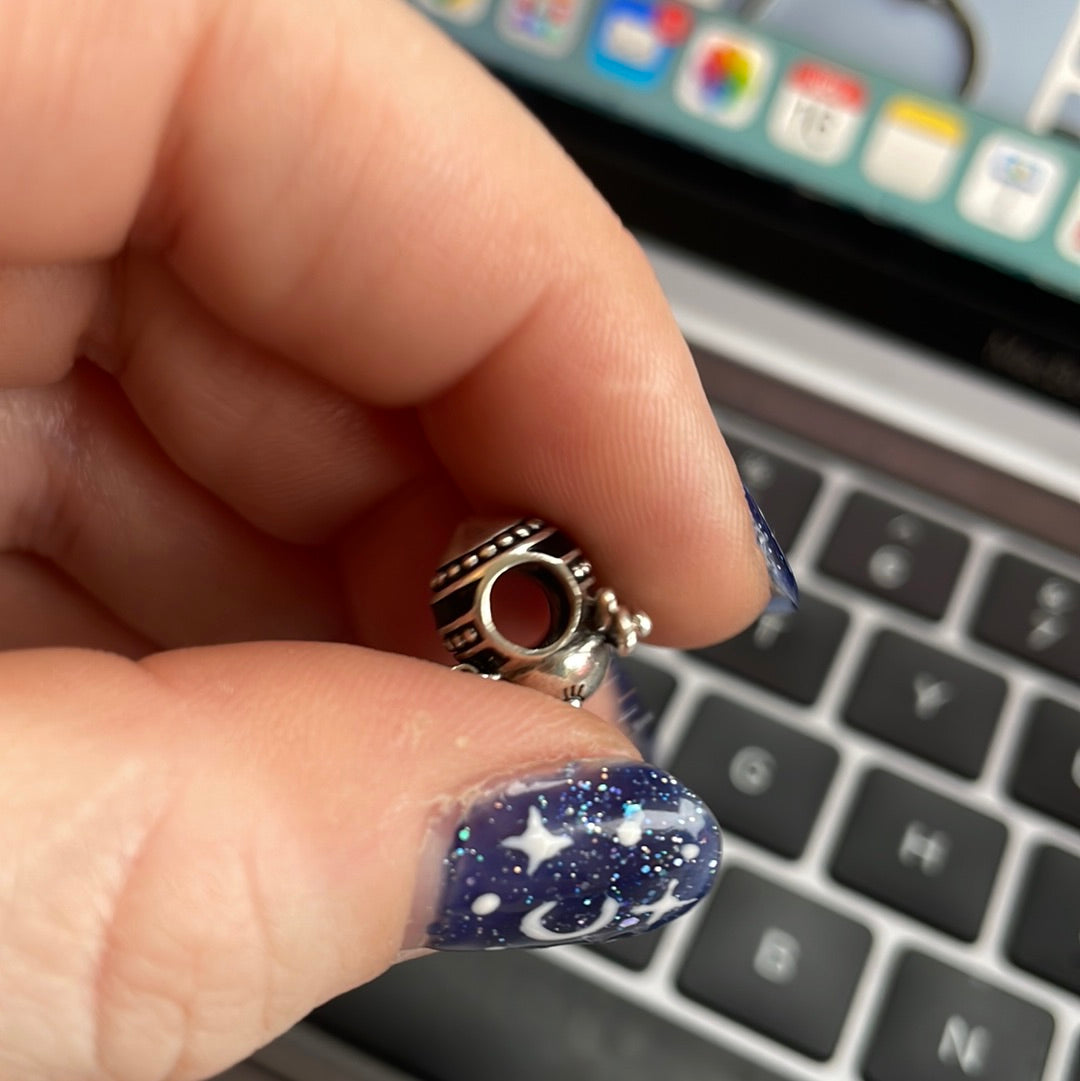 Genuine Pandora Enamel Bee Dangle Heart “Bee Mine” Charm