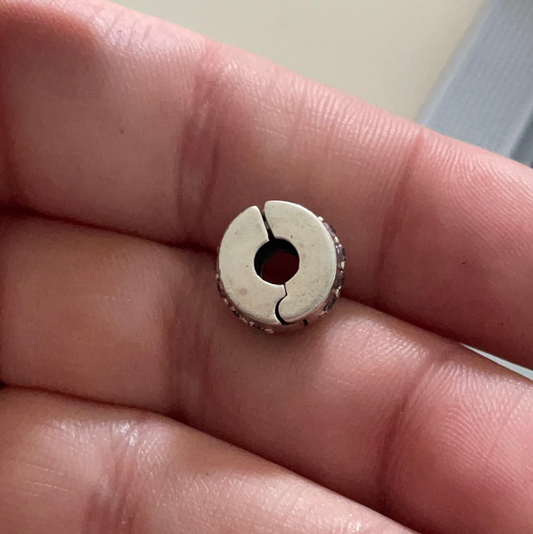 Genuine Pandora Pave Cz Colour Choice Line Clip