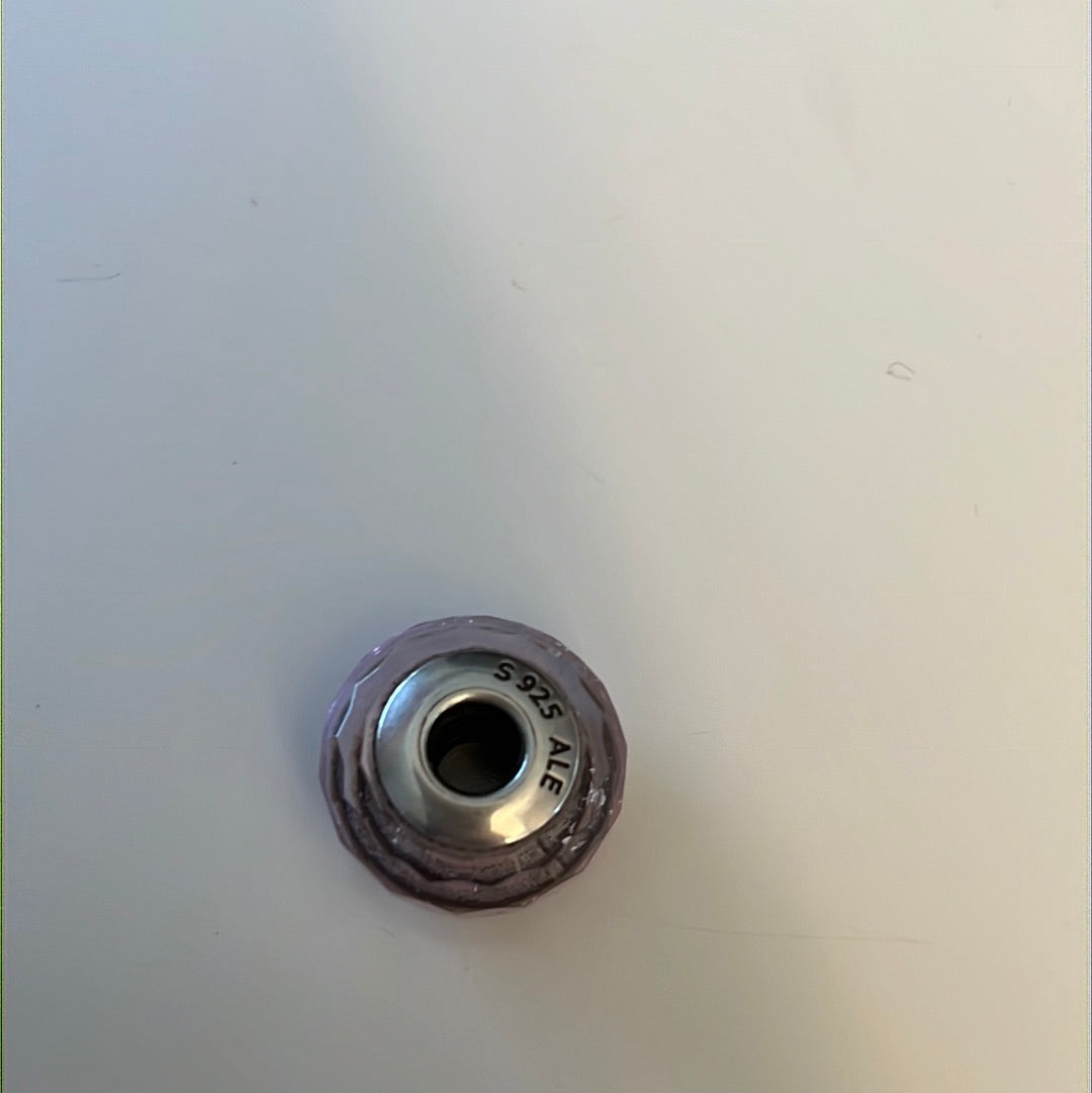 Genuine Pandora Pink Faceted Murano With Sparkle
