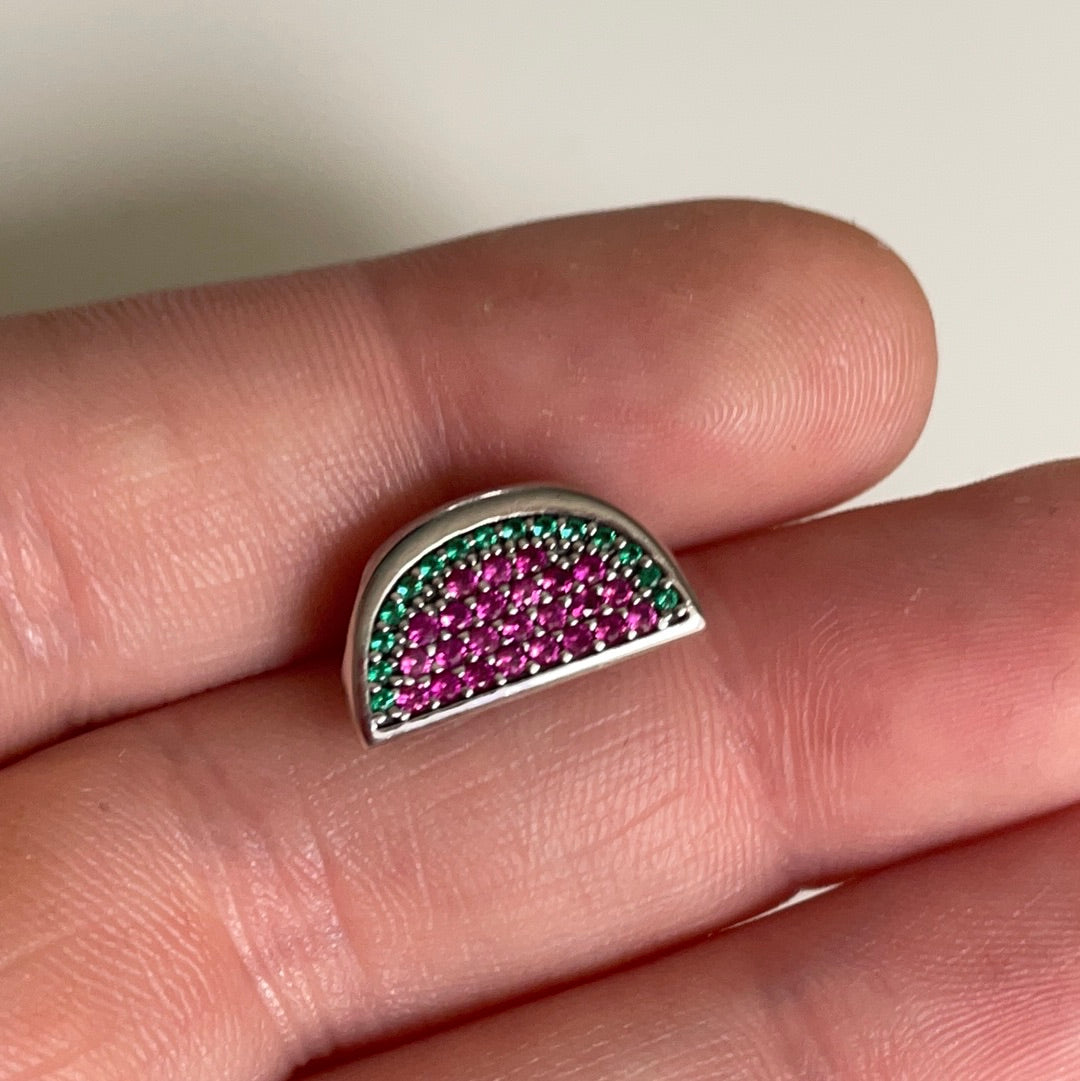 Genuine Pandora Pave Watermelon Fruit Charm HTF