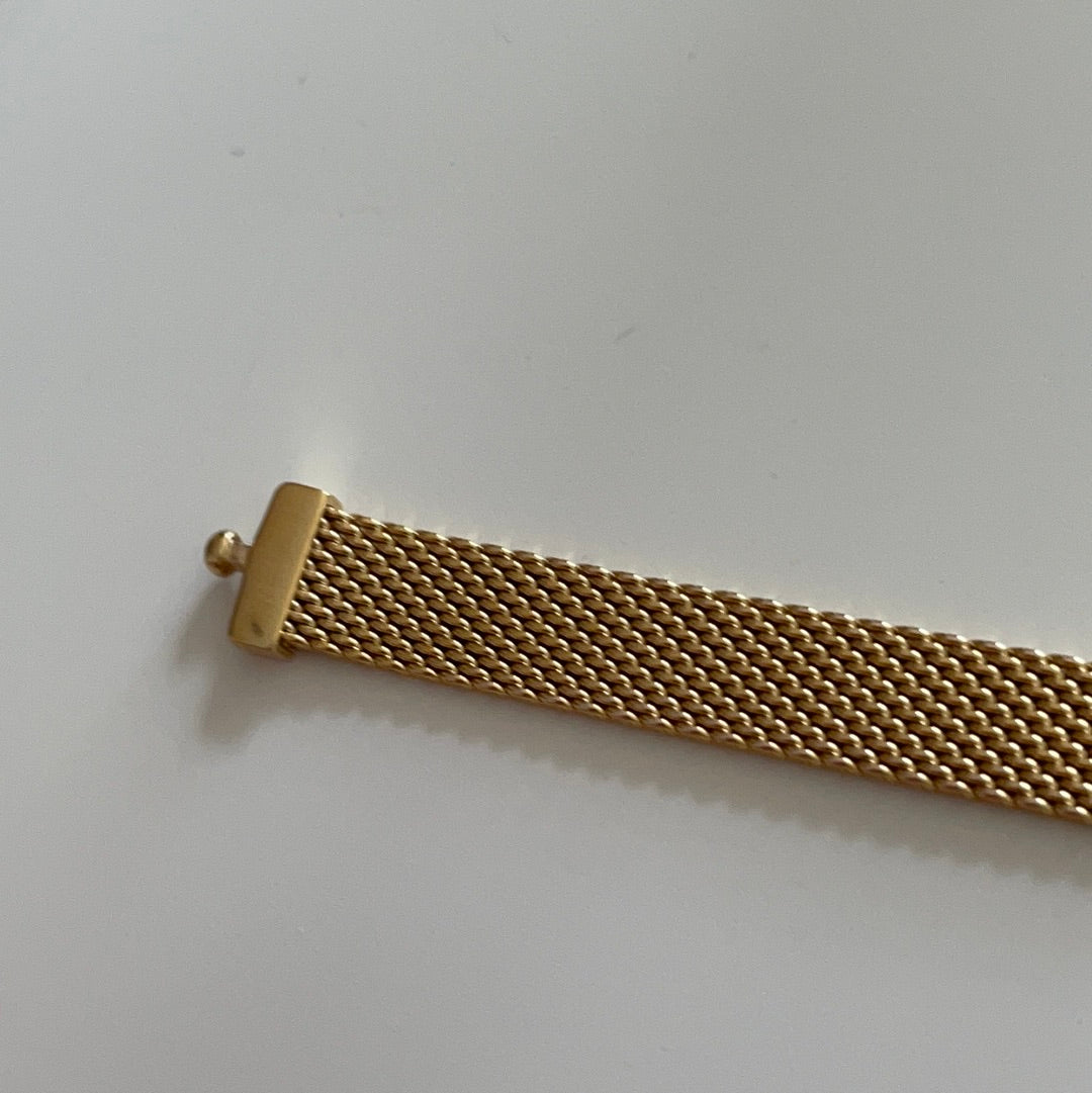 Genuine Pandora Flat Mesh SHINE Gold 18K Plated Reflexions Bracelet 18cm