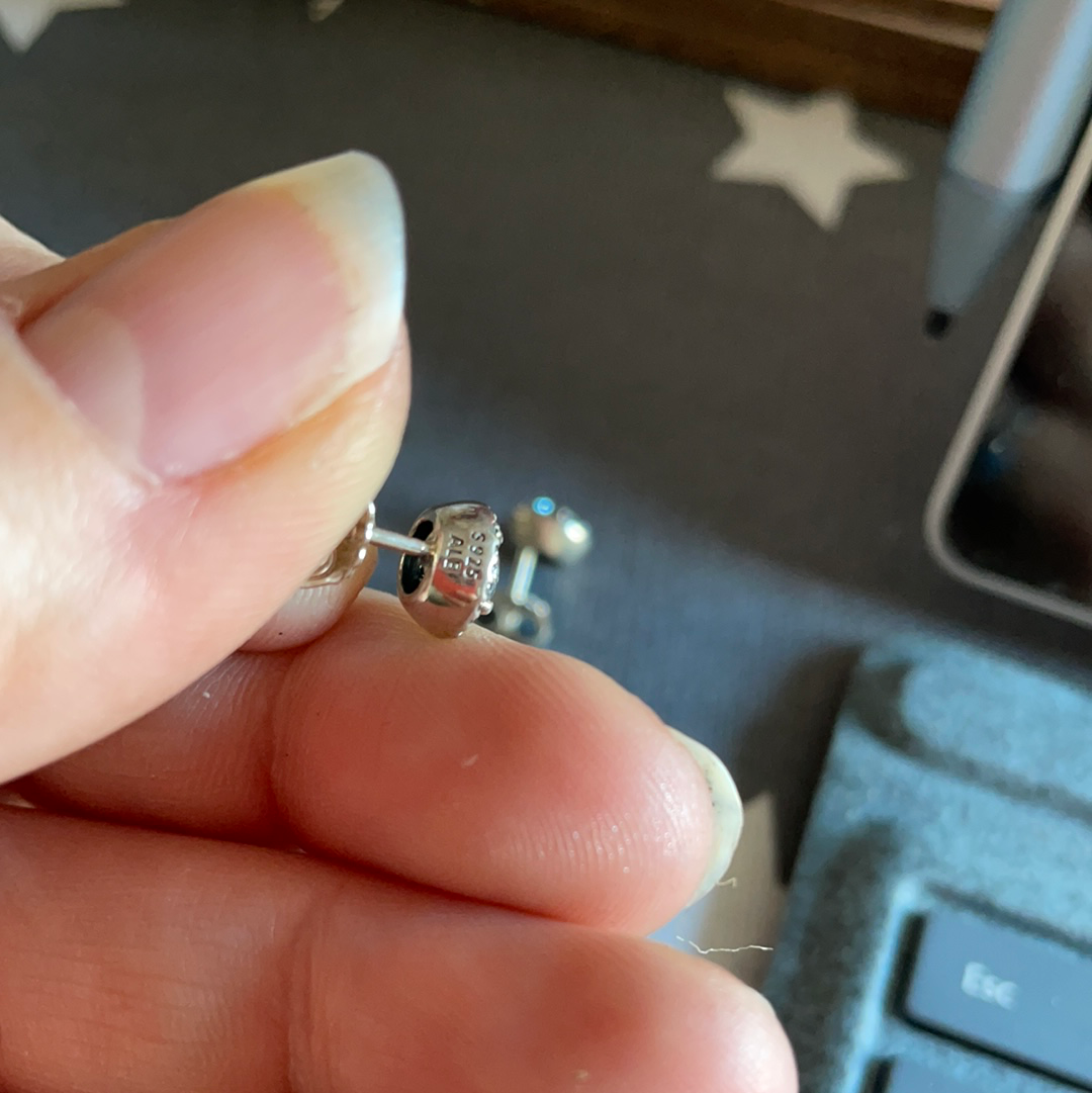 Genuine Pandora Beautiful Clear Circle Earrings Studs BEAUTIFUL
