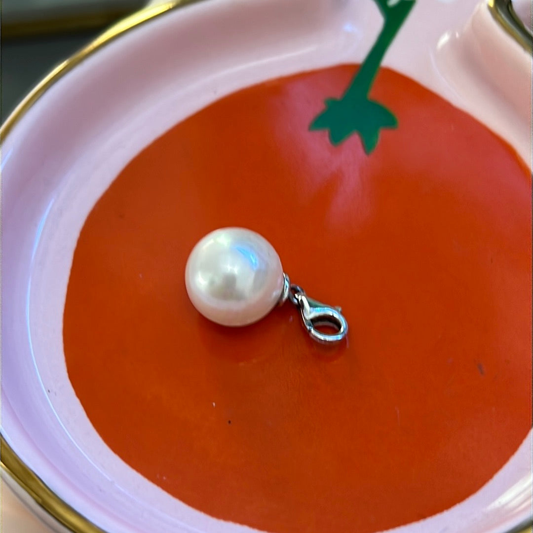 Genuine Thomas Sabo Sterling Silver Dangle Pearl Charm