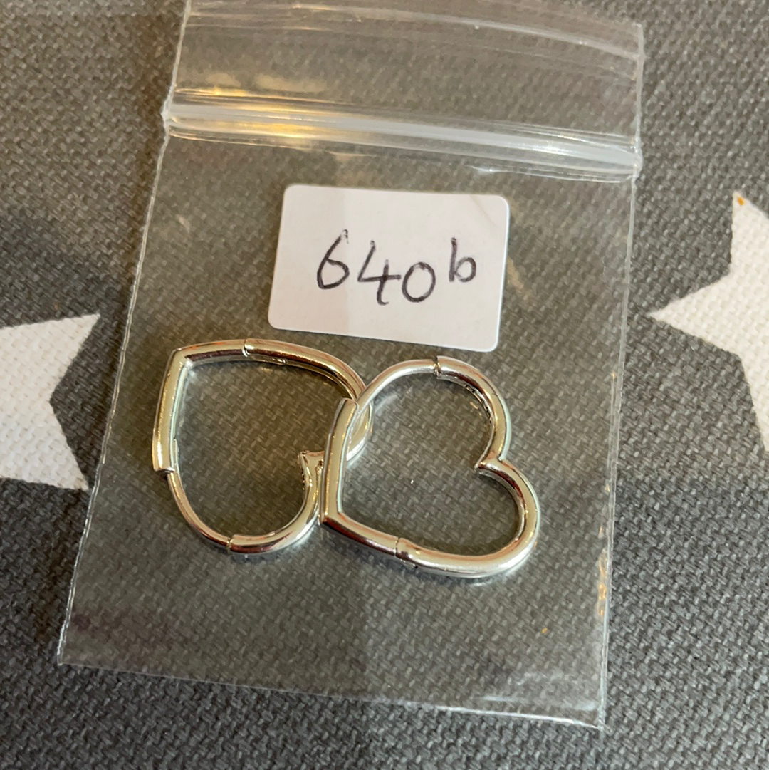 Genuine Pandora Heart Hoop Pave Silver Earrings