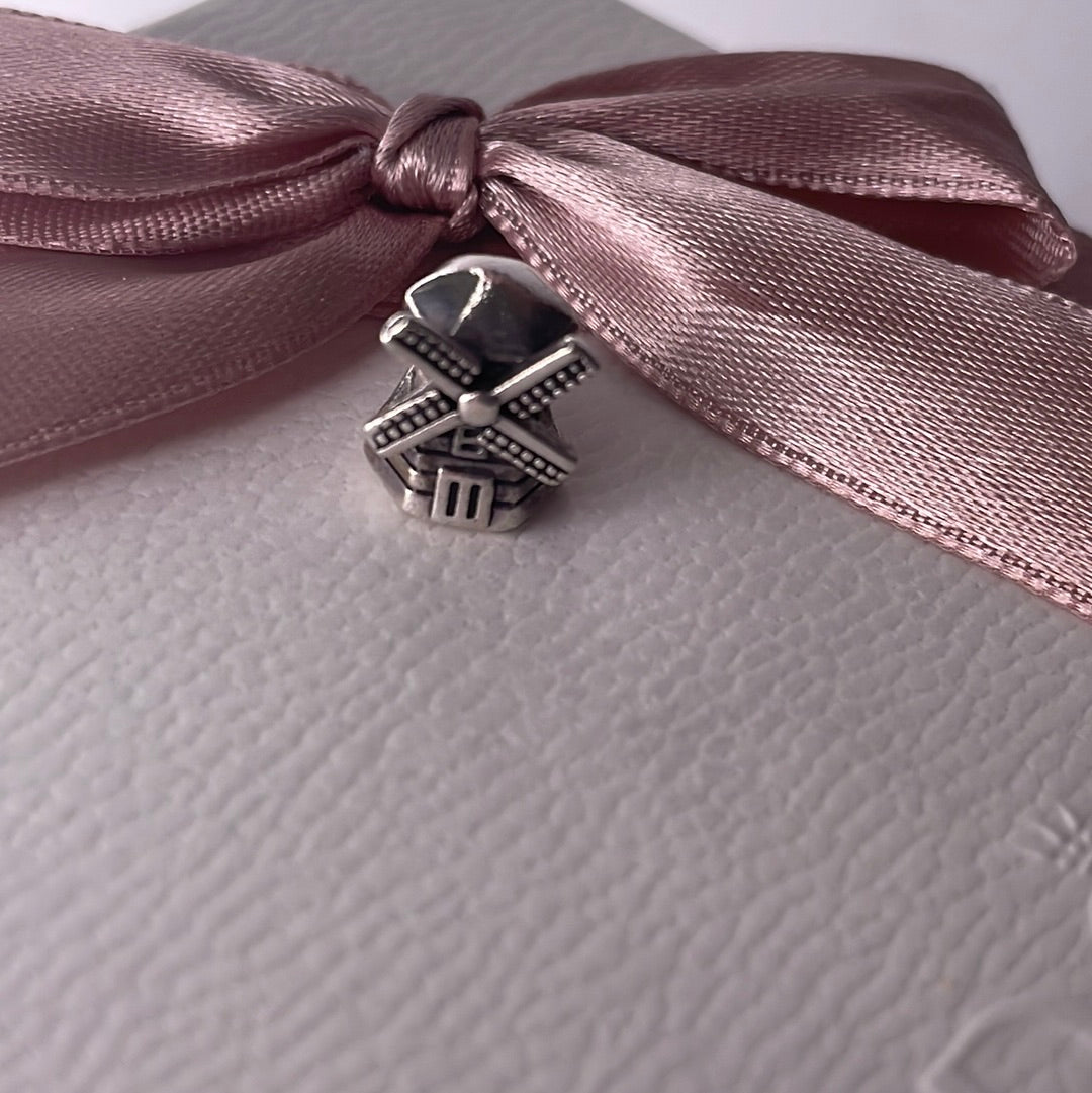 Genuine Pandora Windmill Rare and Retired Charm