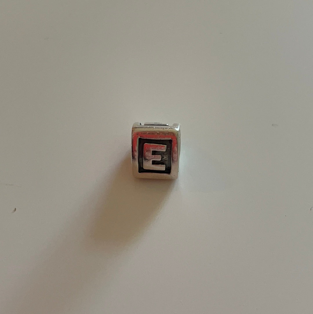 Genuine Pandora Initial Letter E Charm