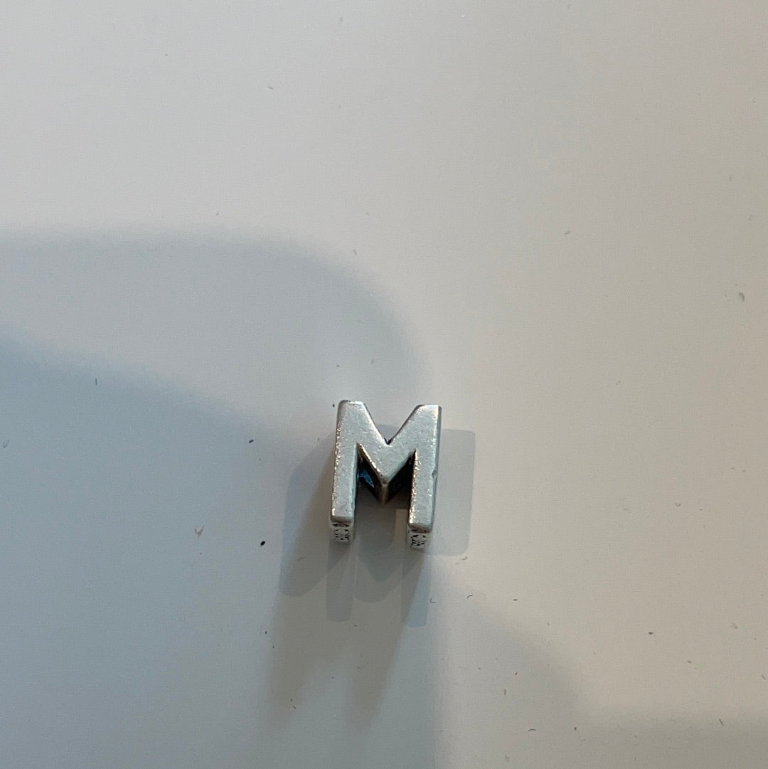 Genuine Pandora Letter Charm With Hearts M