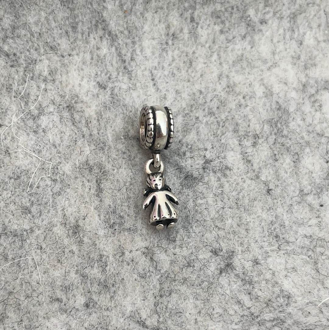Genuine Pandora Little Girl Daughter Grand-Daughter Dangle Charm