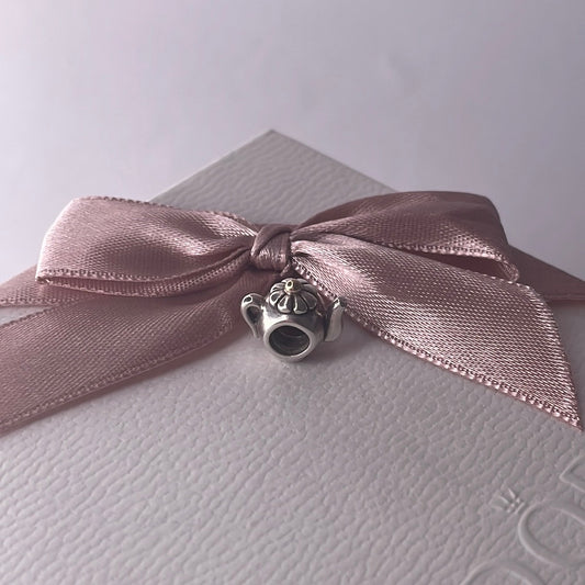 Genuine Pandora Two Tone Teapot Charm