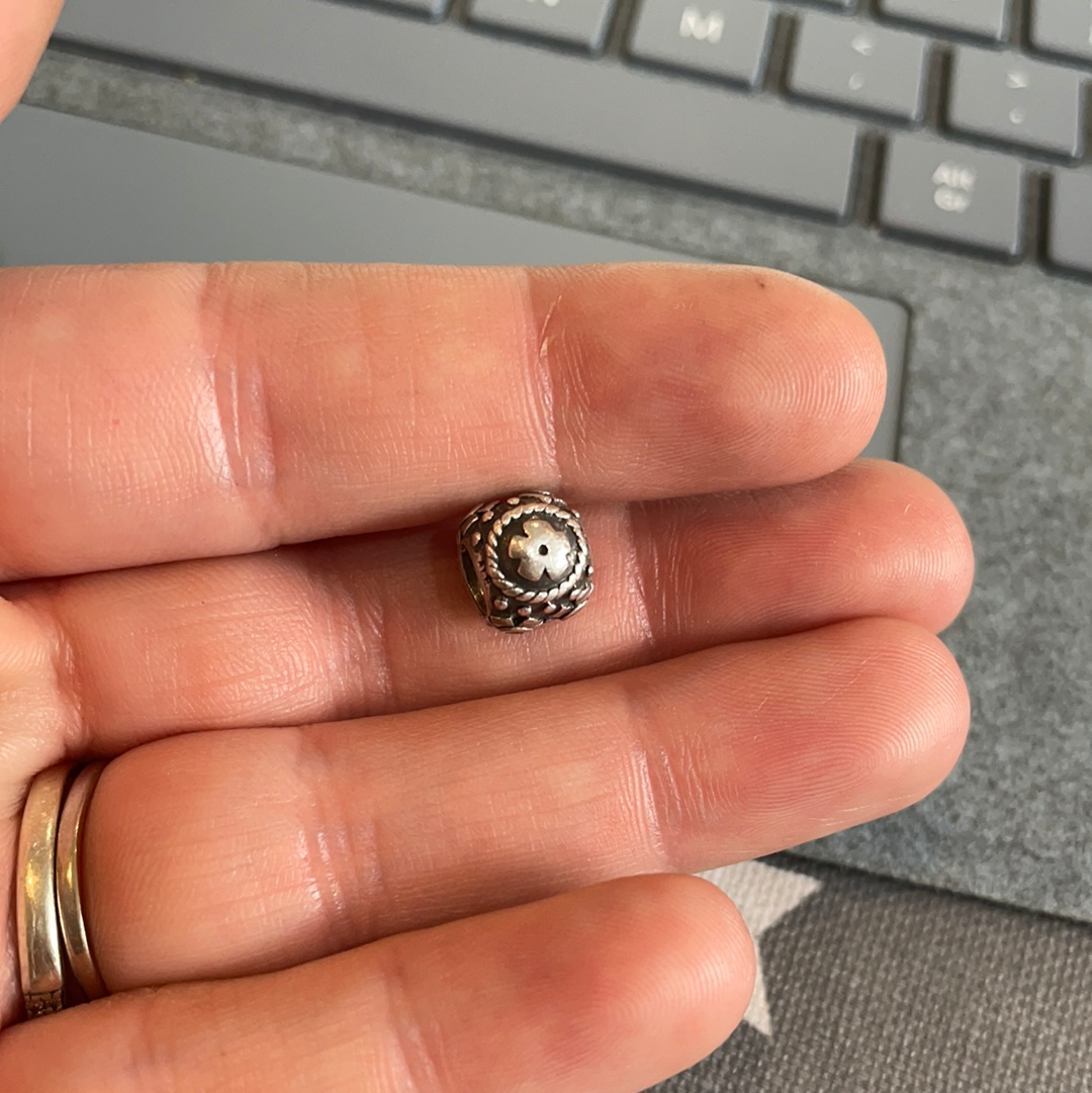 Genuine Pandora Clear CZ Pave Decorative Easter Egg Rare
