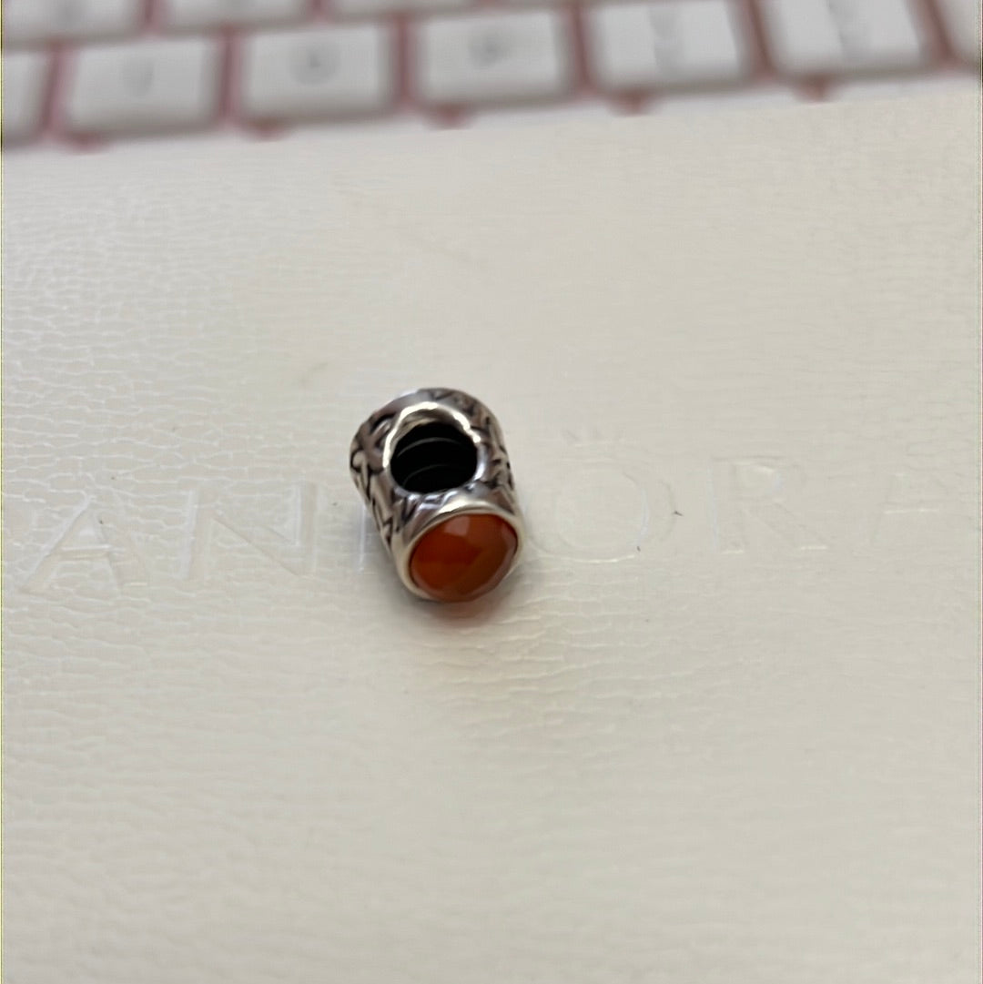 Genuine Pandora Super Rare HTF Carneol Carnelian Thimble