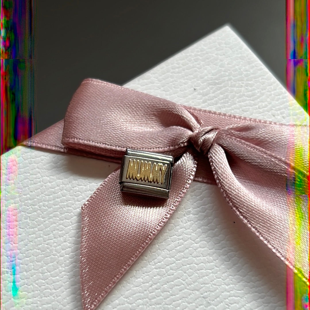 Genuine Nomination Silver Link Charm Two Tone Mummy