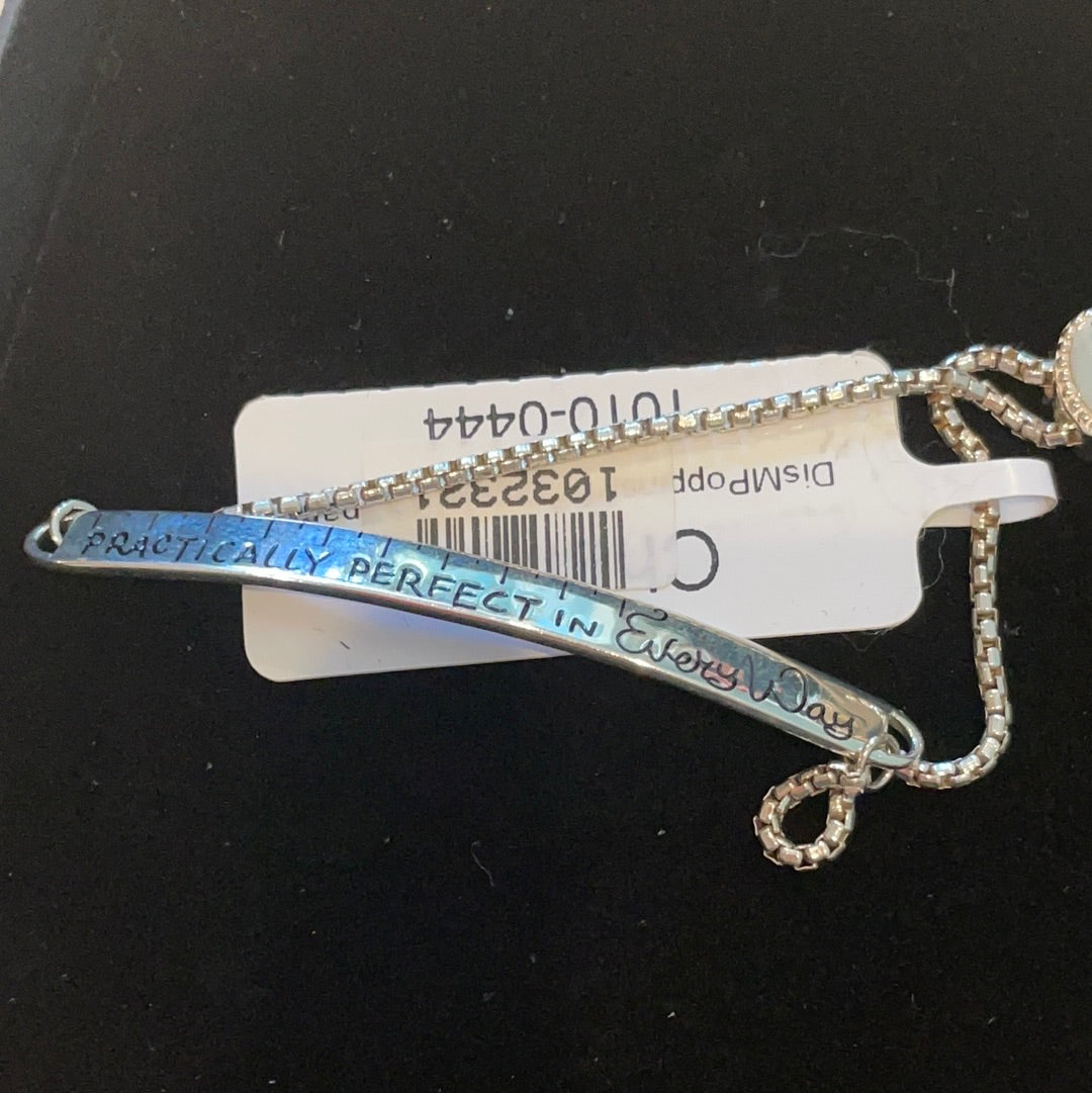 Genuine Chamilia Brand New in Box Disney Mary Poppins 'Practically Perfect in everyway' Tape Measure Tennis Bracelet
