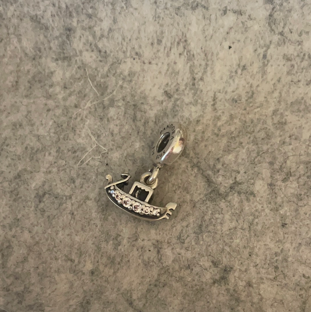 Genuine Pandora Gondola Venice Boat Travel Dangle Charm HTF