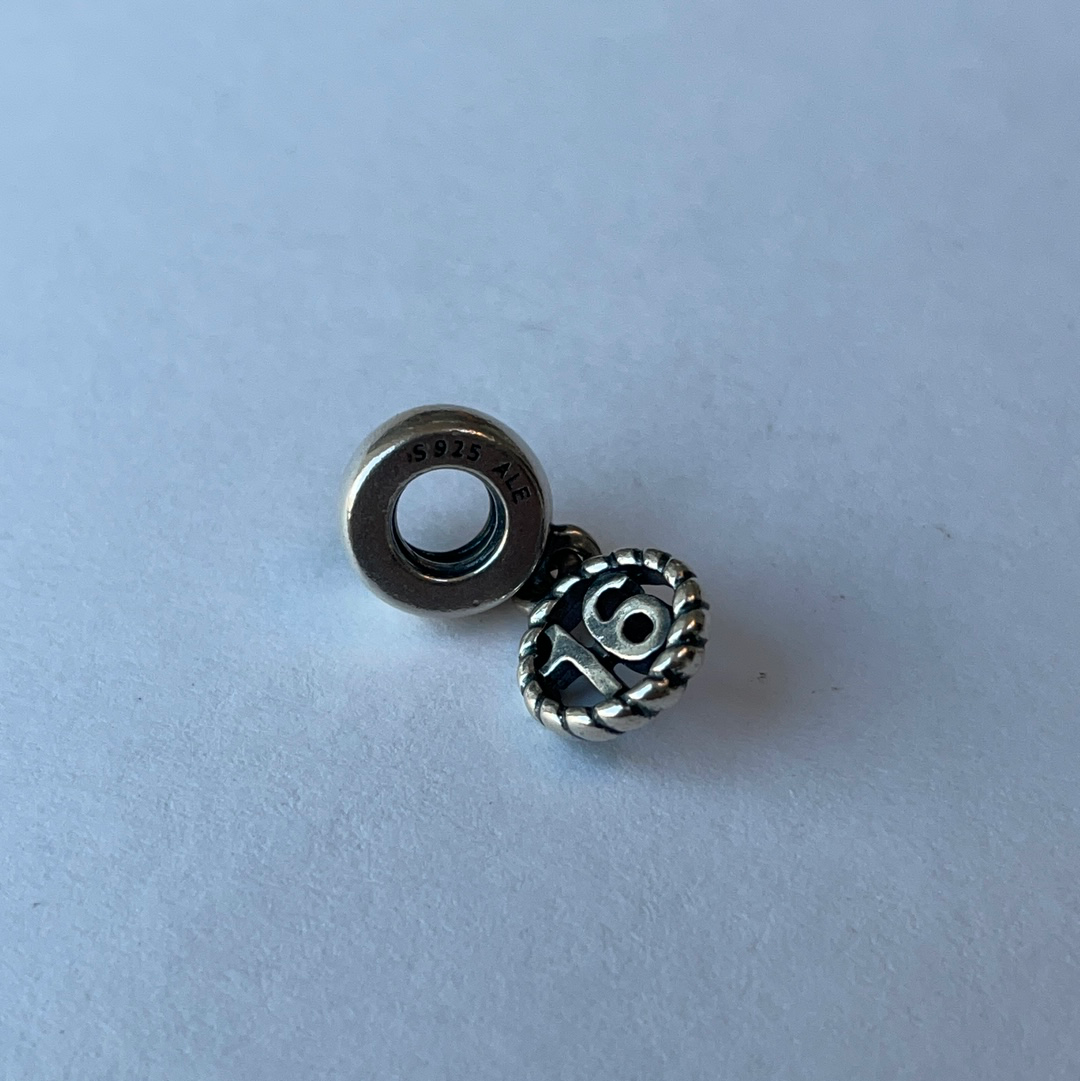 Genuine Pandora 16th Birthday Charm Dangle Gift