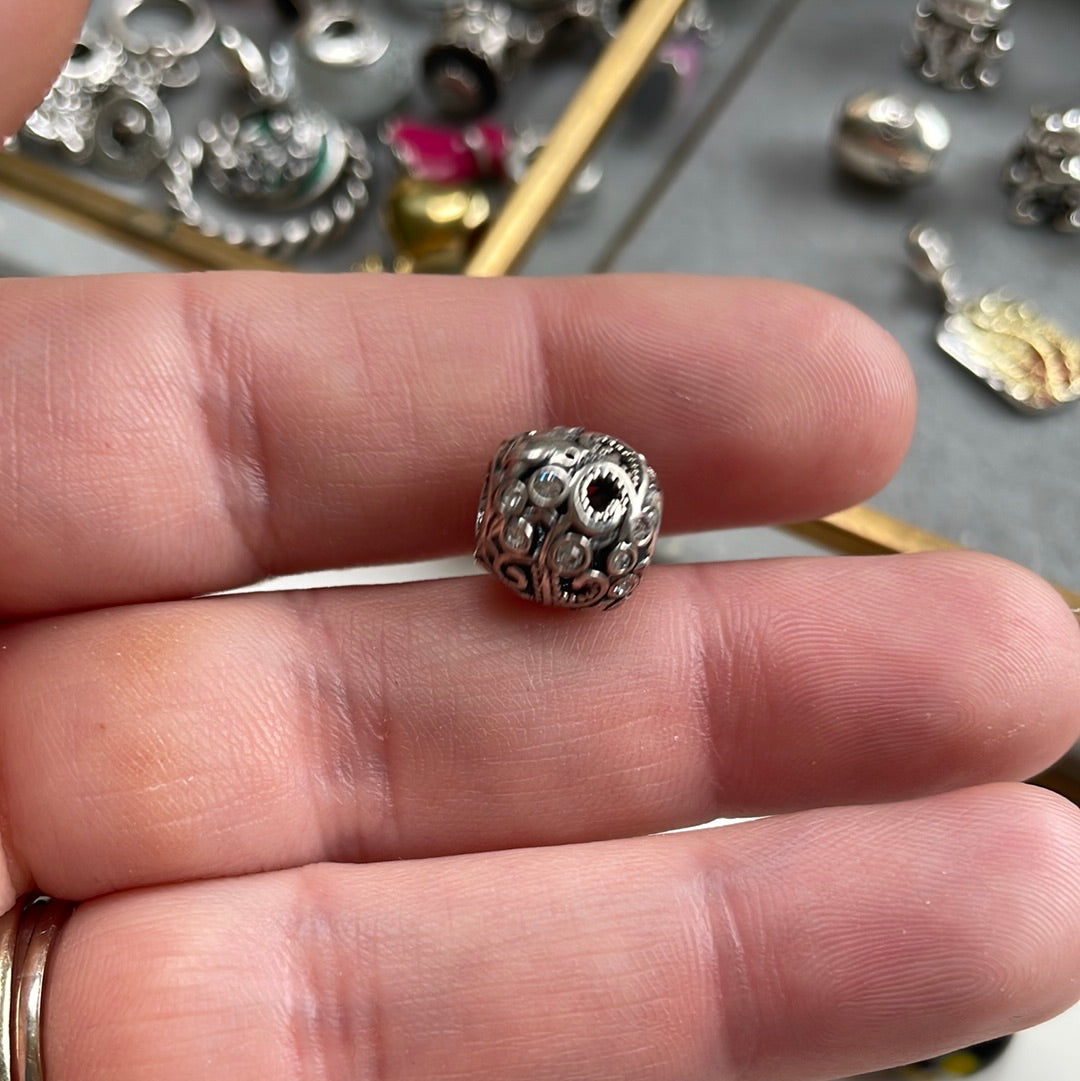 Genuine Chamilia Swirl and Dove of Peace Charm