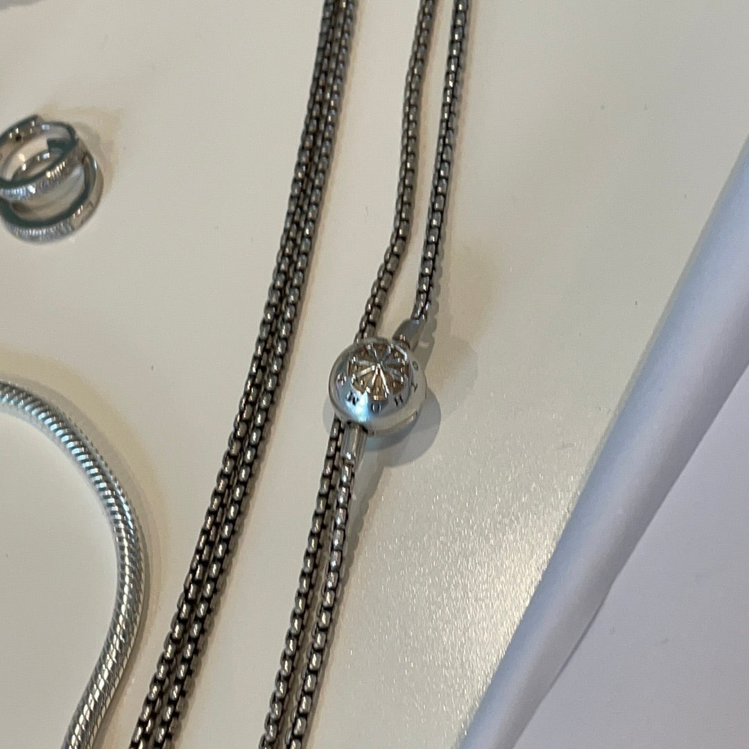 Genuine Thomas Sabo Sterling Silver Blackened Necklace Chain 45cm