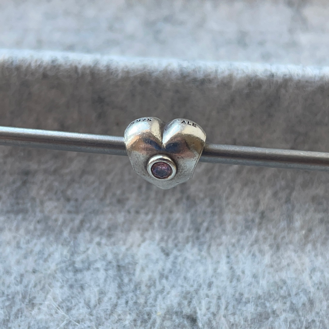 Genuine Pandora CZ Heart Charm
