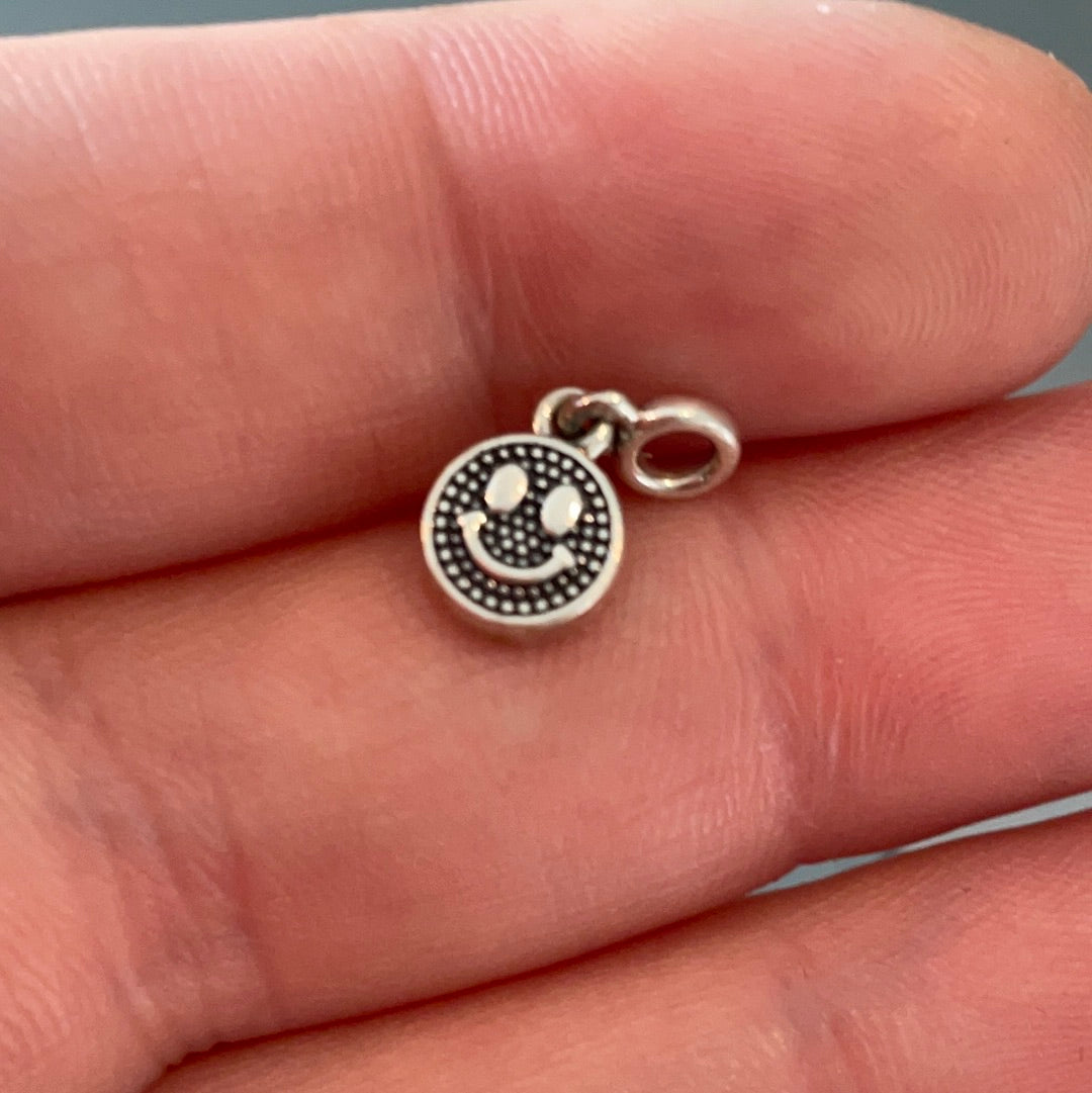 Genuine Pandora Me Blue Pave Smiley Face Emoji Charm