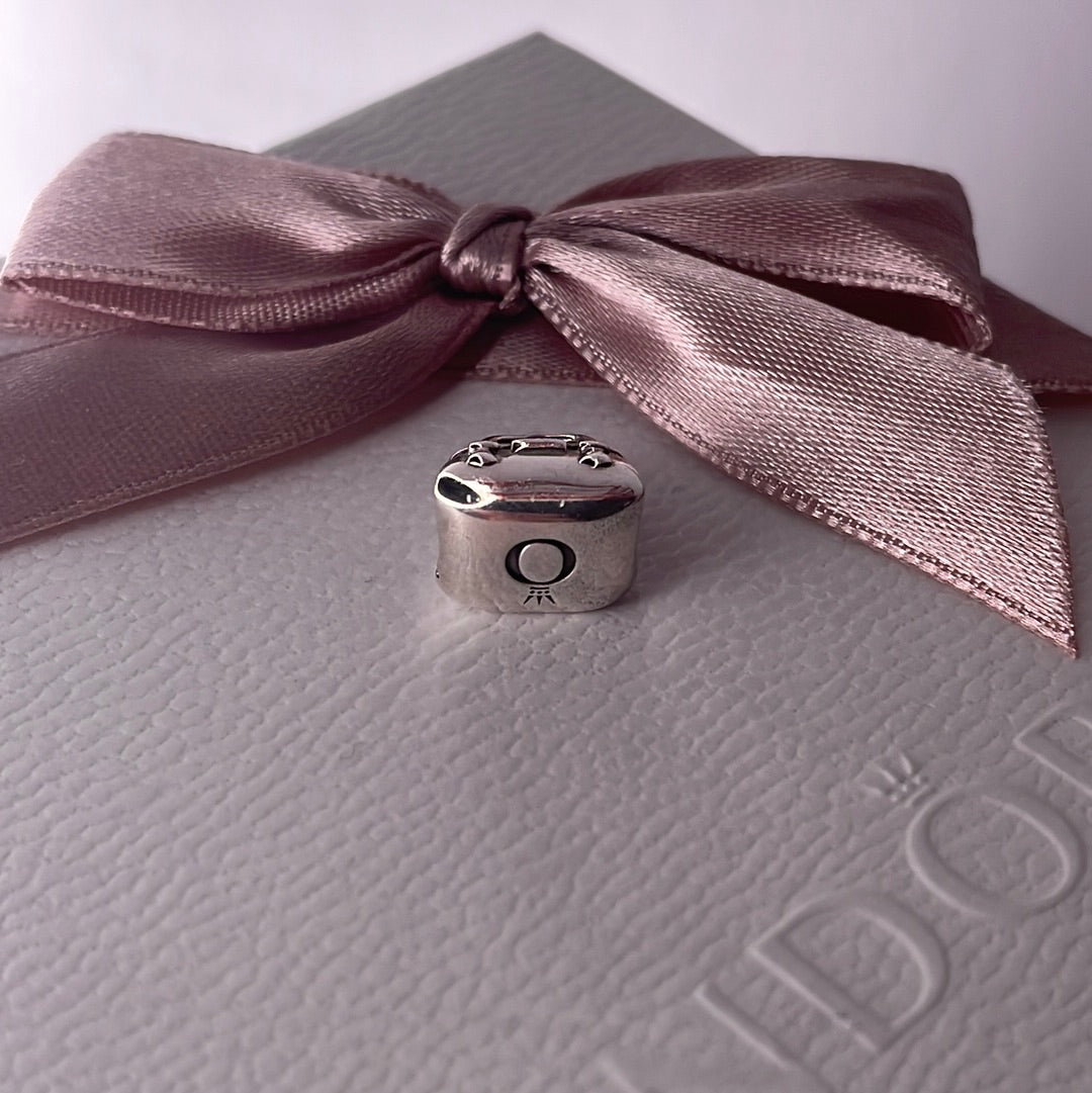 Genuine Pandora Purse Handbag With Pave Bow Charm