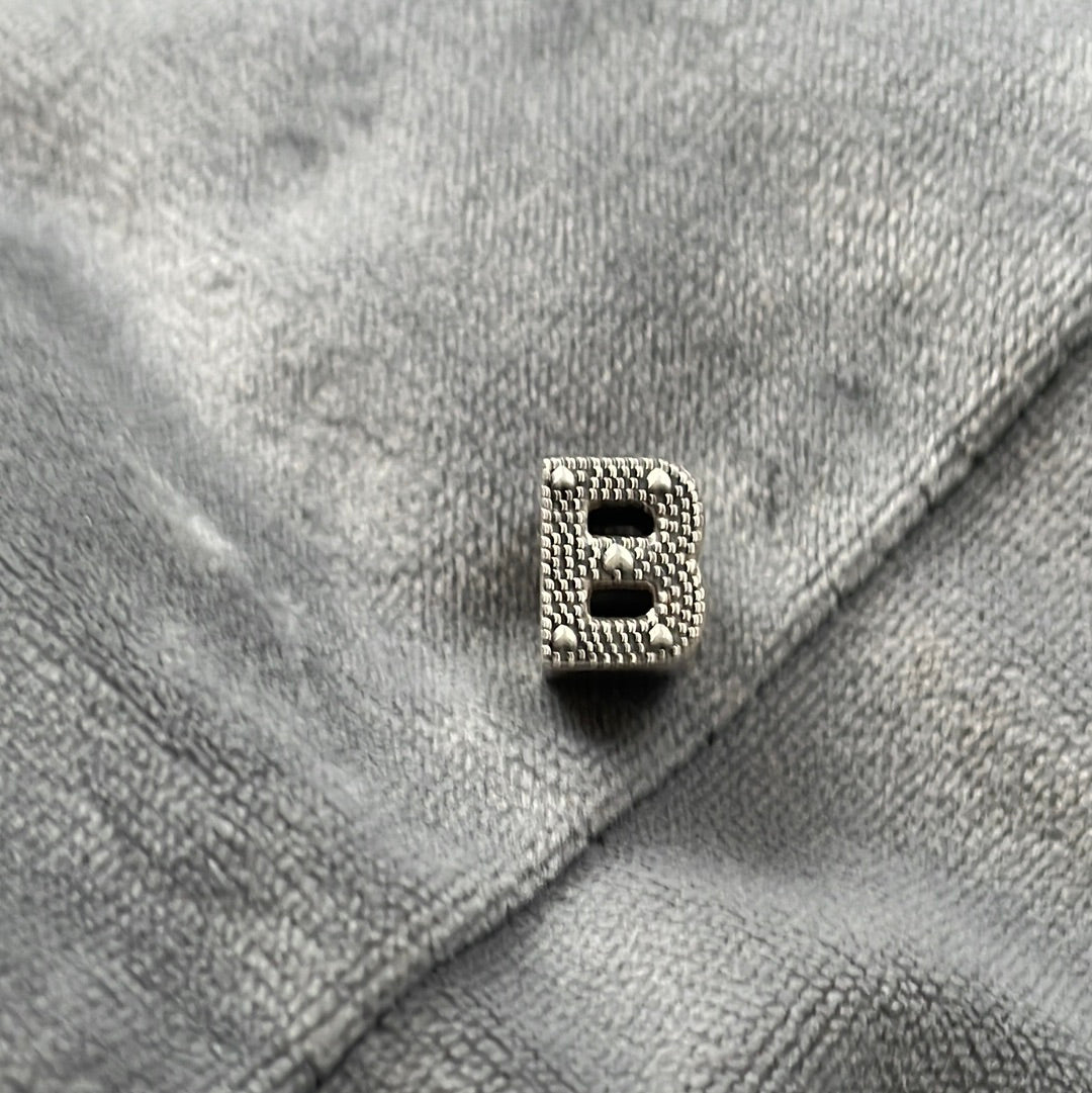 Genuine Pandora Letter Charm With Hearts B