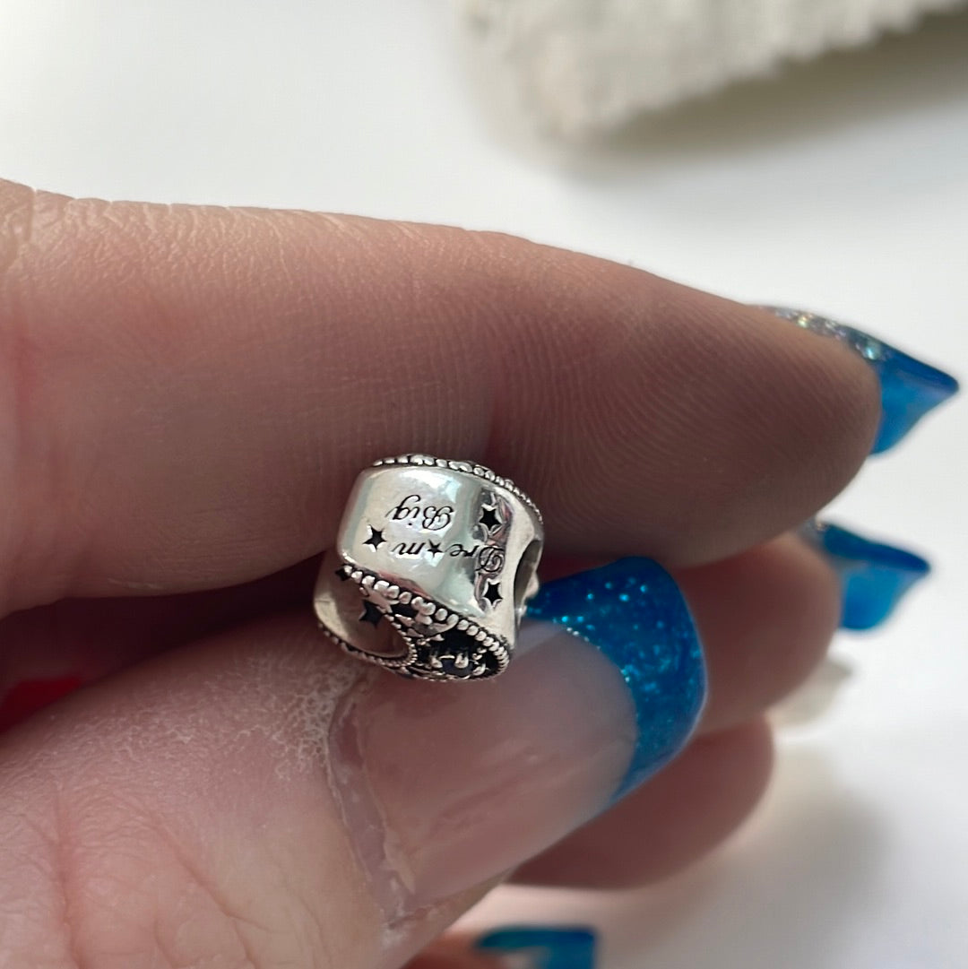 Genuine Pandora New Stars and Moon Dangle Openwork
