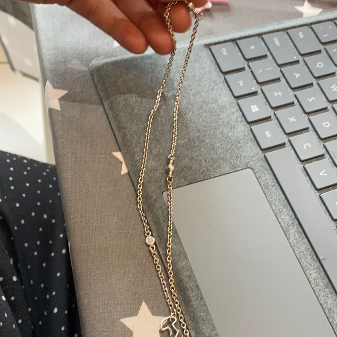 Genuine Pandora Multi Clip Station Necklace with Clasp 72cm RARE HTF