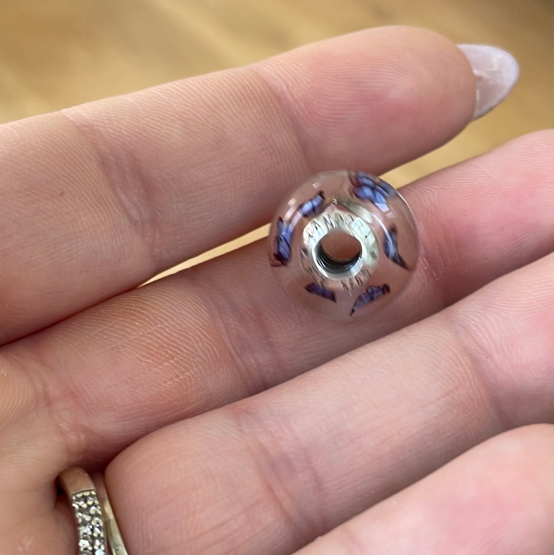 Genuine Pandora Pink and Blue Butterfly Murano Charm