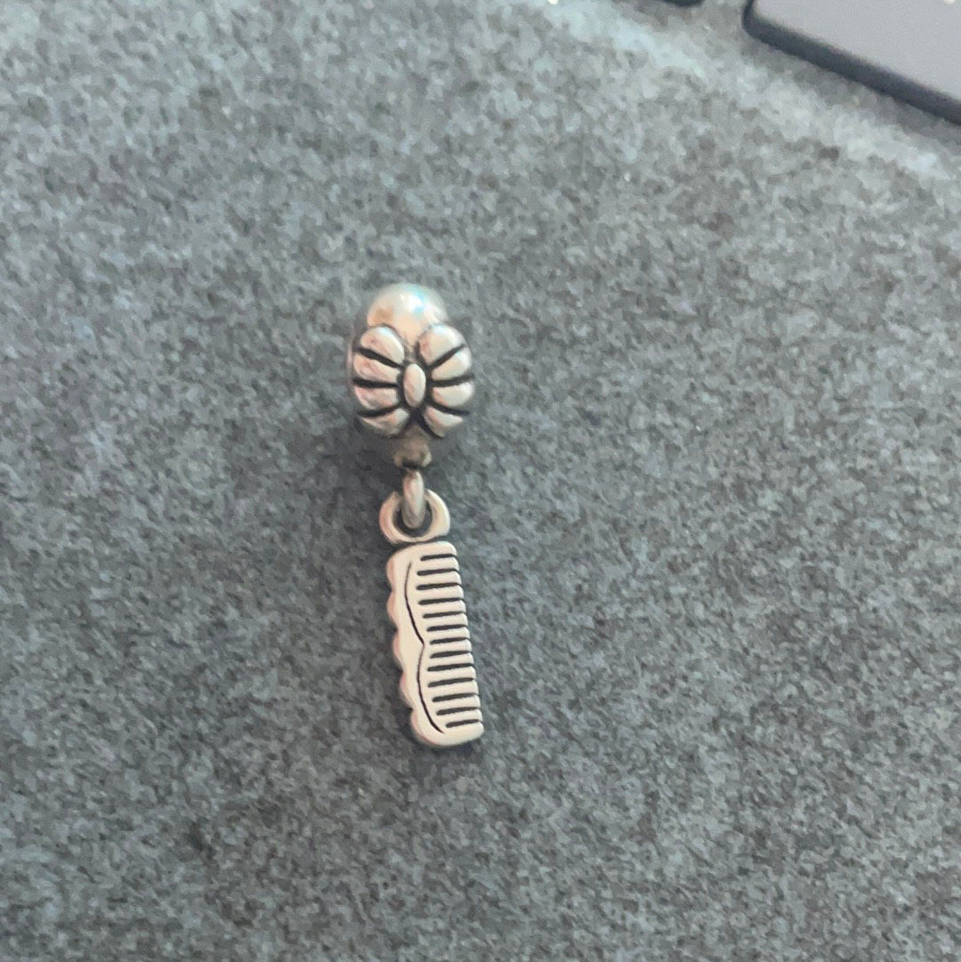 Genuine Pandora Hairdresser/ Comb Charm Dangle
