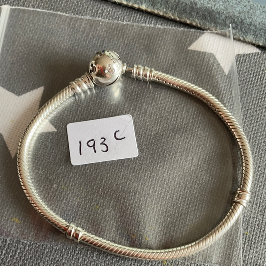 Genuine Pandora Disney Mickey Mouse Pave Ears Clasp Bracelet Size...