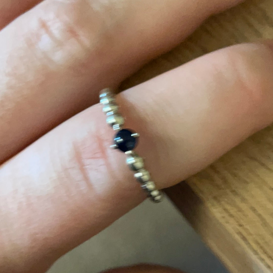 Genuine Pandora New Style Blue Navy September Birthstone Ring 60