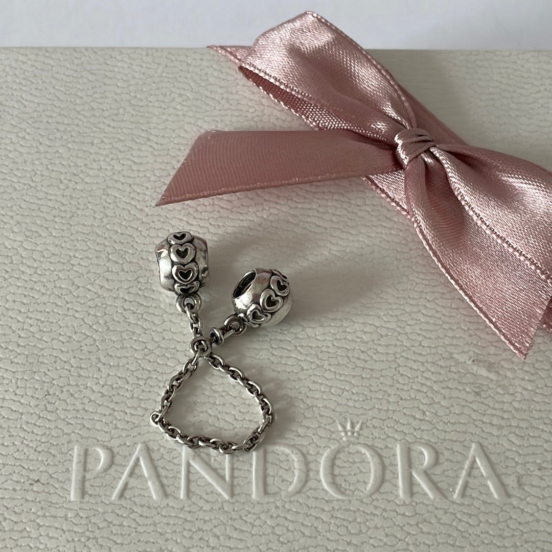 Genuine Pandora Heart Safety Chain