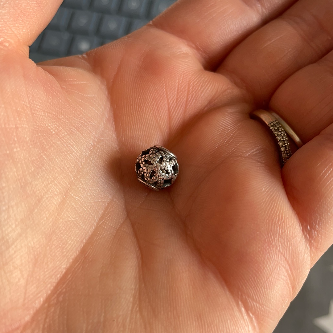 Genuine Pandora Essence Charm Pave Openwork Appreciation