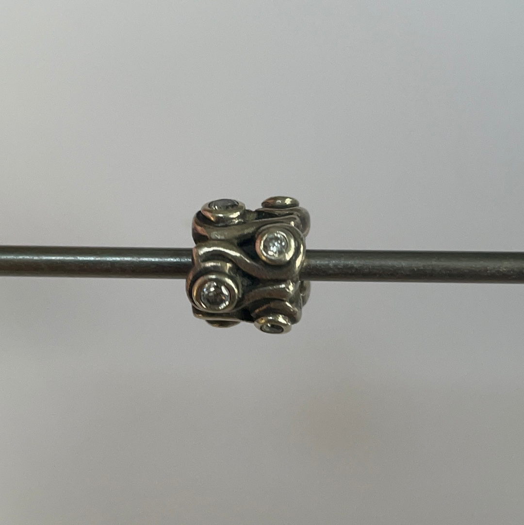 Genuine Pandora Swirl Clear Stone Charm SALE