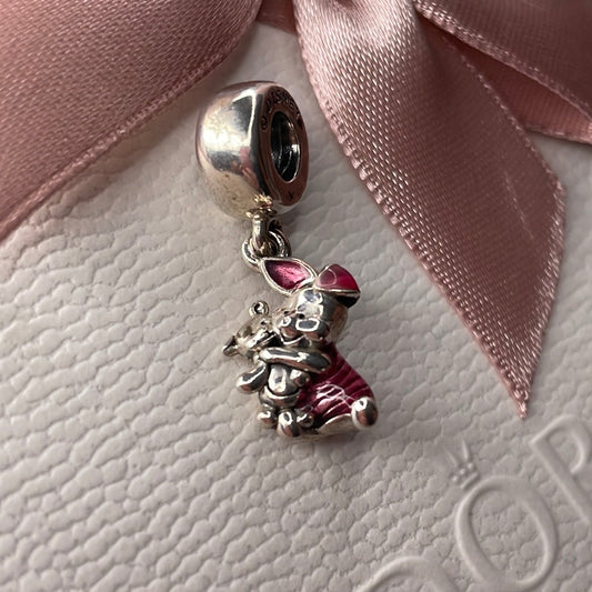 Genuine Pandora Winnie the Pooh Disney Piglet and Bear Dangle Enamel Charm