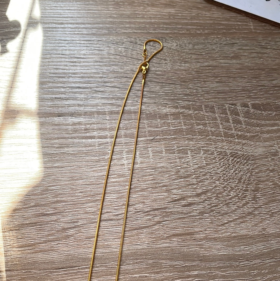 Unbranded Sterling Silver Necklace Gold Coated With Four Leafed Pave Flower Necklace